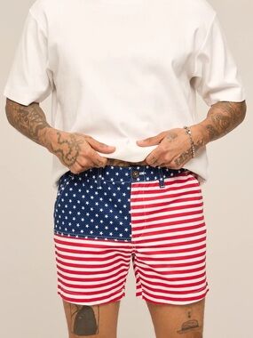 Meripex America Old Glory Flag USA Shorts Cotton Size Large *4